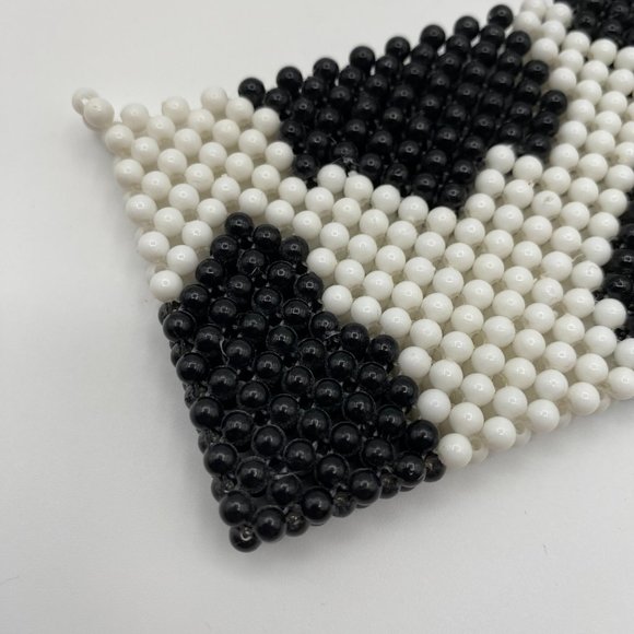 NWOT Beaded Card Holder - Aesthetic Handmade Cow Print Wallet | Card Sleeve - Picture 4 of 8